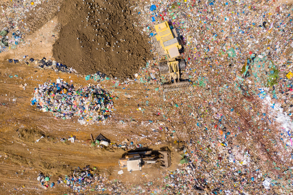 Top,Down,Aerial,Image,Of,A,Municipal,Solid,Waste,Landfill